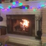 Burning BIO BLOCKS in a fireplace.