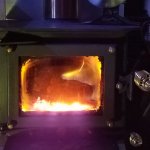 BIO BLOCKS burning in mini stove