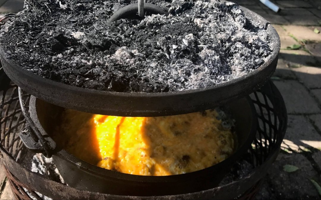 Delicious Mountain Man Dutch Oven Breakfast