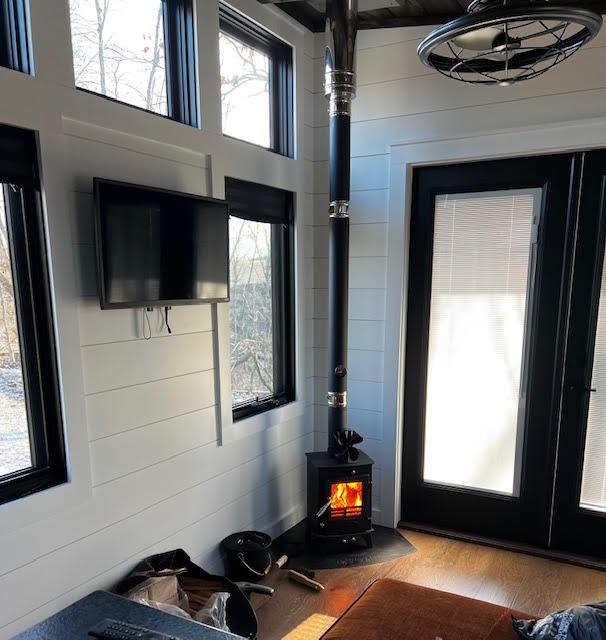 We found the Best way to have our little stove fire in our Tiny Home.